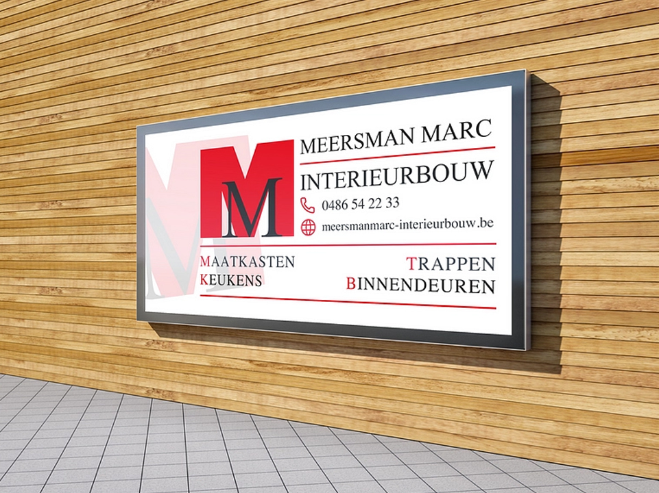 Uithangbord Marc Meersman Interieurbouw